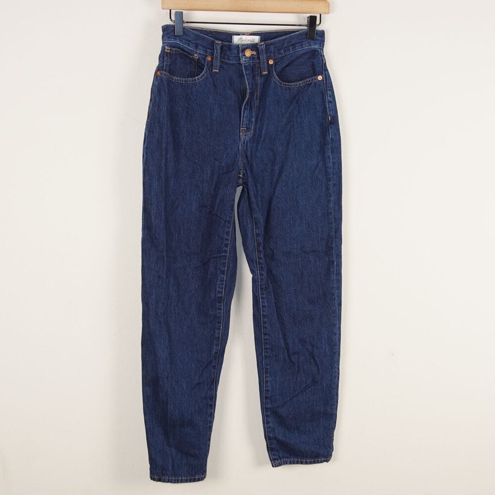 Madewell Baggy Tapered Dressler Blue Medium Wash Jeans Womens Sz 24